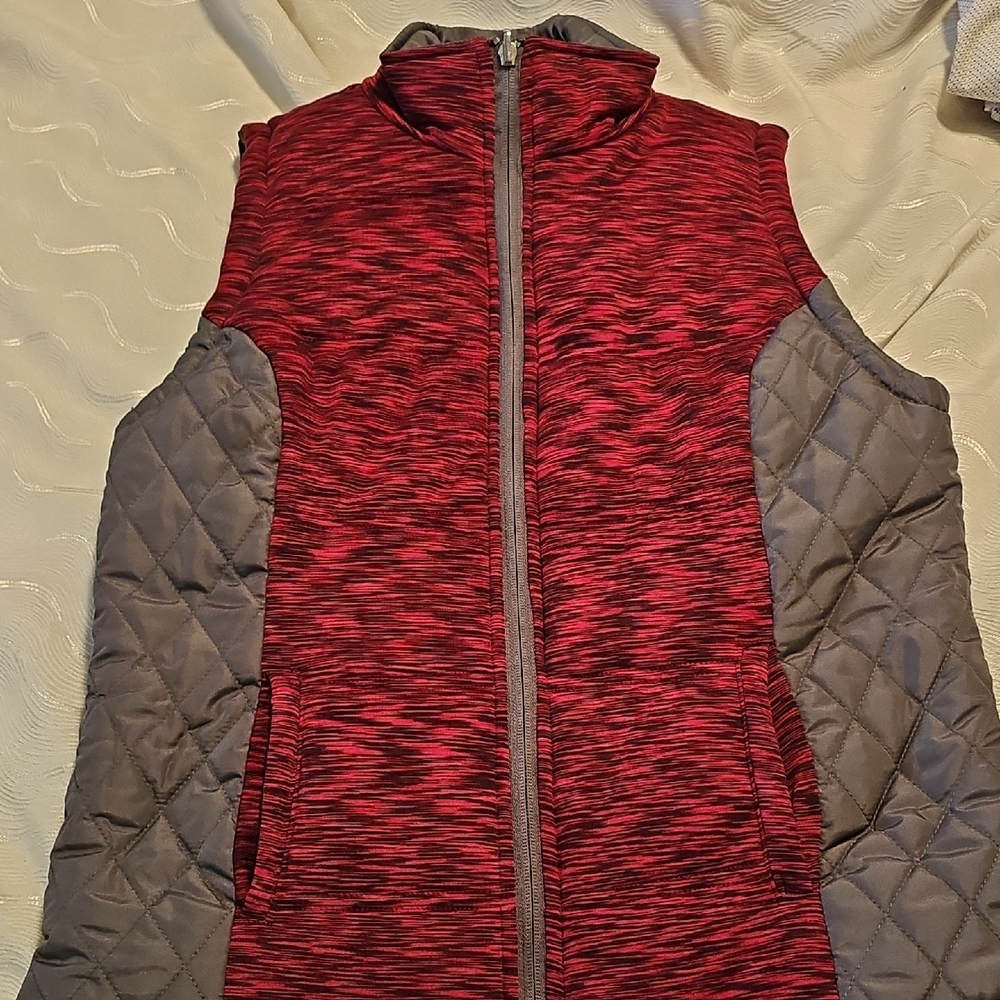 26 International Red and Gray Vest